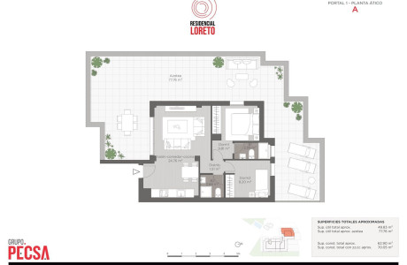 Ático en venta en calle Virgen de Loreto s/n