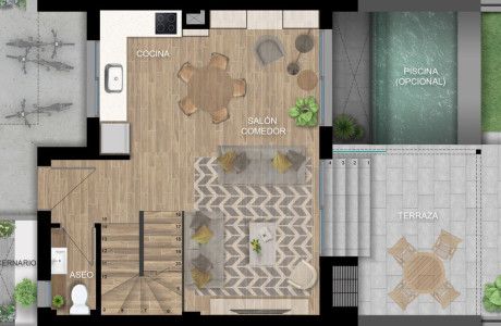 Chalet adosado en venta en avenida Elda , 30