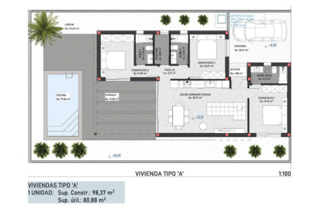 Casa o chalet independiente en venta en calle Hortensia , 3
