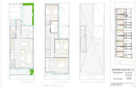 Chalet adosado en venta en calle Manzano 22, 24