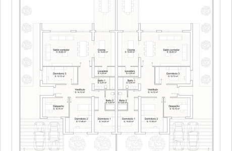 Chalet pareado en venta en calle Olivo Cristo, 12