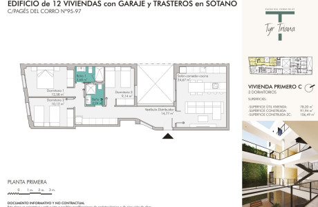 Piso en venta en calle Pages del Corro, 95, 97