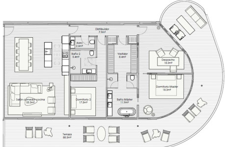 Ático en venta en calle Javier Ferrero, 1