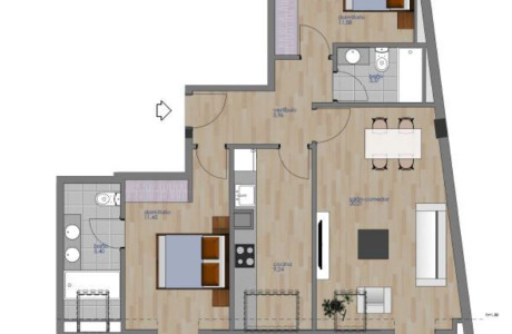 Piso en venta en calle Montecerrao, 6