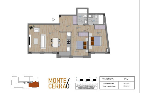 Piso en venta en calle Montecerrao, 6