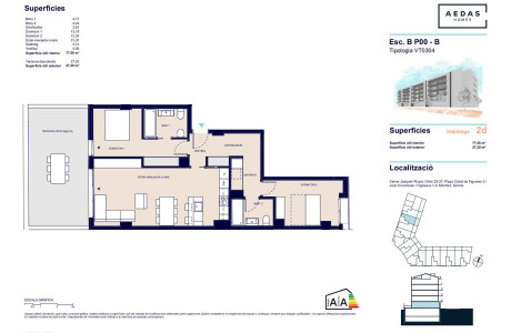 Piso en venta en plaza de La Ciutat de Figueres, 2