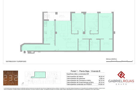 Piso en venta en calle Real , 232