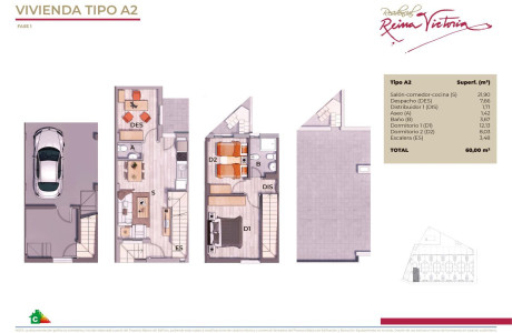 Chalet adosado en venta en calle Victoria Eugenia s/n