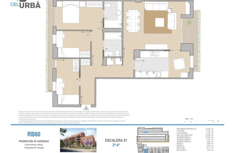 Piso en venta en calle riera blanca, 60