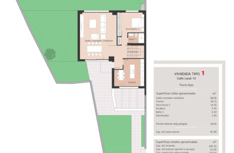 Chalet pareado en venta en calle Lacal, 10