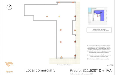 Local en venta en avenida Marina Española s/n