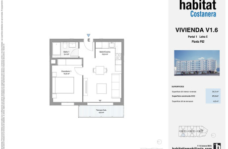 Piso en venta en carretera de Chile, 49