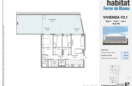 Piso en venta en avenida Barberá, 226