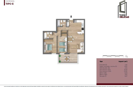 Piso en venta en calle Paseo de las delicias s/n