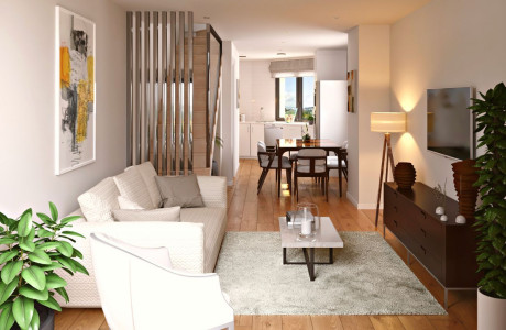 Chalet adosado en venta en calle Bazán, 41