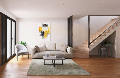 Chalet adosado en venta en calle Bazán, 41