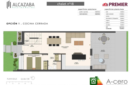 Chalet adosado en venta en calle Julián Camarillo, 56