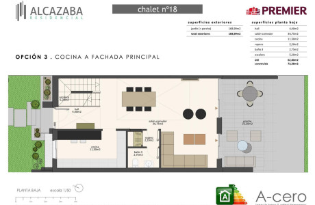 Chalet adosado en venta en calle Julián Camarillo, 56