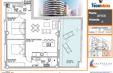 Ático en venta en calle San Melchor, 27