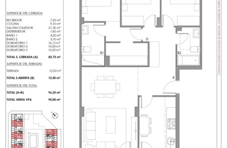 Piso en venta en avenida los Cañones de Zaragoza s/n