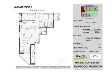 Piso en venta en calle Mestre TÃ pies, 1