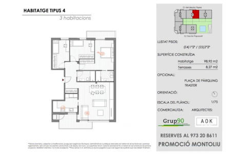 Piso en venta en calle Mestre TÃ pies, 1