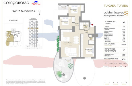 Piso en venta en avenida de Rumania, 32