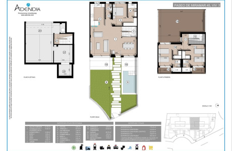 Chalet adosado en venta en paseo Miramar, 45