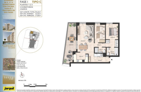 Piso en venta en Parcelas 8c-8d Sup Aca 07 Pgou Almeria s/n