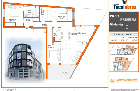 Piso en venta en avenida Che Guevara, 41