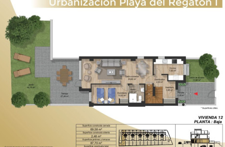 Chalet adosado en venta en avenida Derechos humanos, 3