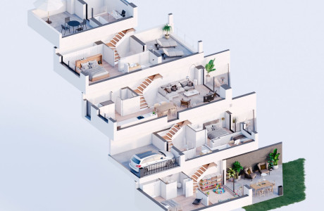 Chalet pareado en venta en calle Balmes, 2