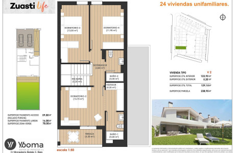 Chalet adosado en venta en avenida Concejo de Iza s/n