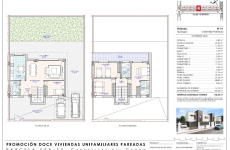 Chalet pareado en venta en calle Ocentejo, 2