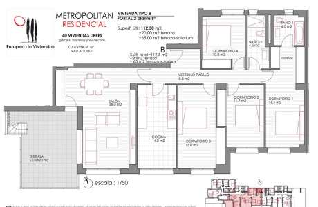 Piso en venta en avenida de Valladolid, 34