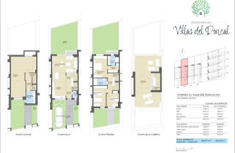 Chalet adosado en venta en calle valle del roncal, 2