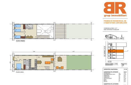 Chalet adosado en venta en calle Alfons I, 9 -, 17