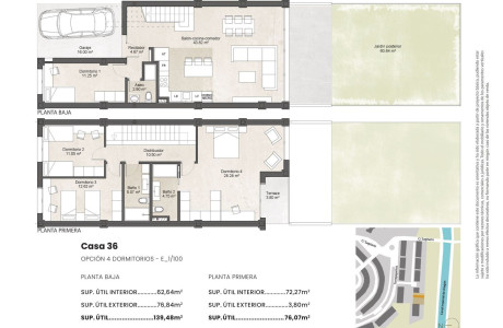 Chalet adosado en venta en calle Sagitario, 10