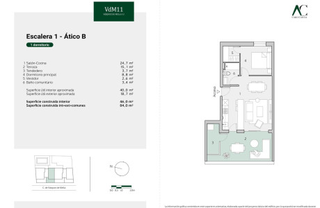 Ático en venta en calle Vazquez de Mella , 11