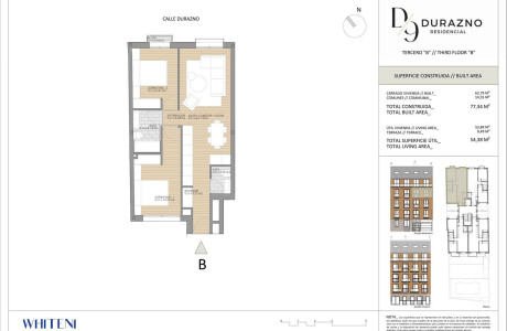 Piso en venta en calle Durazno, 9