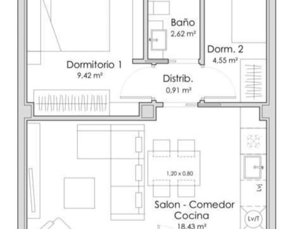 Piso en venta en calle de Zigia