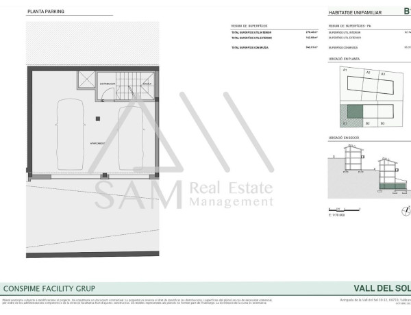 Chalet adosado en venta en avenida Vall del Sol