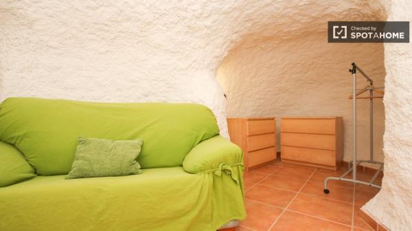 Sala de relax en apartamento en san francisco javier, granada.