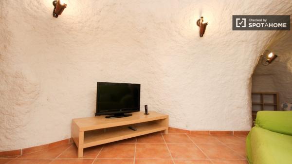 Sala de relax en apartamento en san francisco javier, granada.