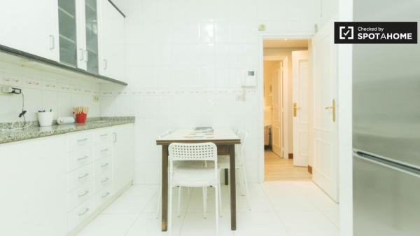 Huge room in 5-bedroom apartment in Indautxu, Bilbao