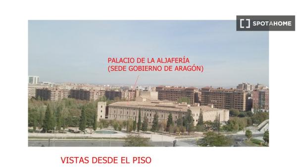 Se alquila habitación en piso de 6 habitaciones en Zaragoza