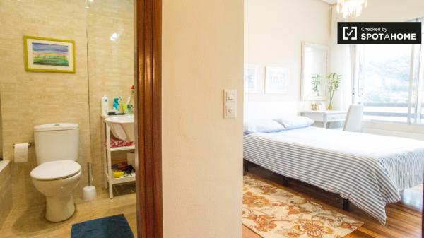 Ample room in 3-bedroom apartment in Abando, Bilbao