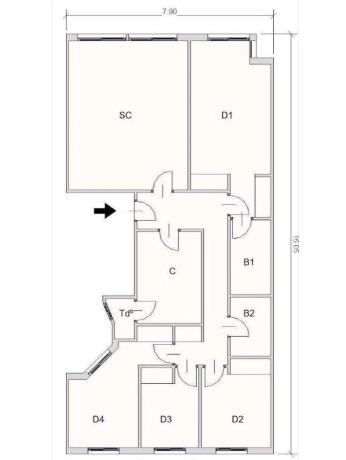 Piso en barrio Ensanche-Diputación