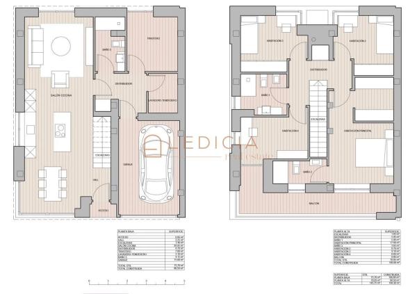 Chalet pareado en calle As Camposas