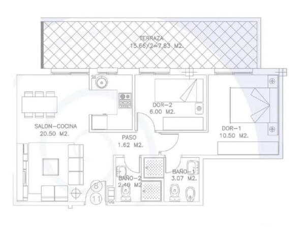 Piso en Las Gaviotas